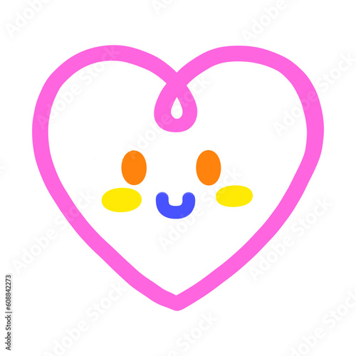 Cute faces in different shapes