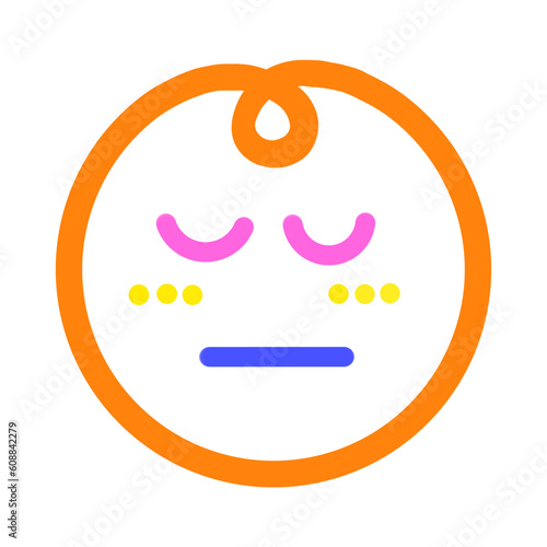 Cute faces in different shapes