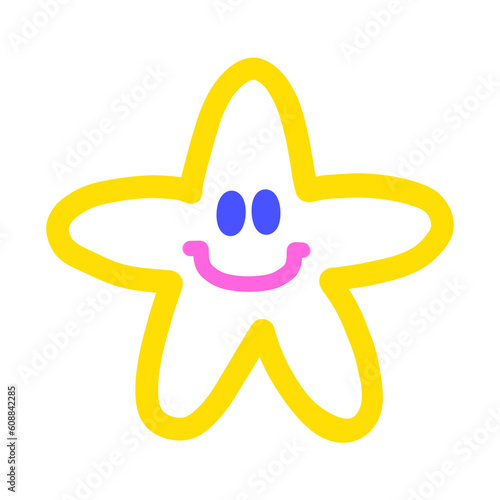 Cute faces in different shapes