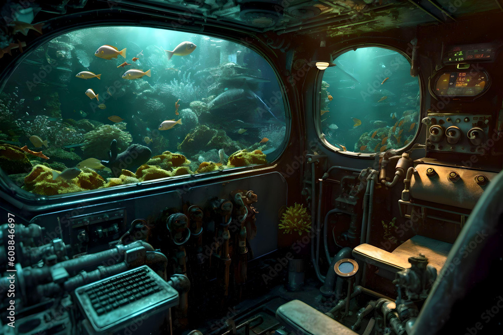 Aquatic Odyssey: Submersible Exploration in Turquoise Waters
