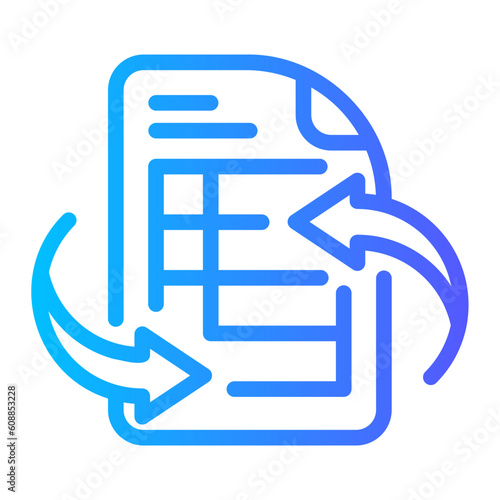 revision gradient icon