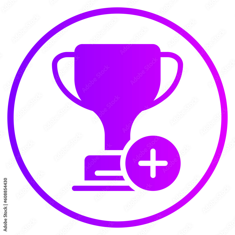 trophy gradient icon trophy gradient icon