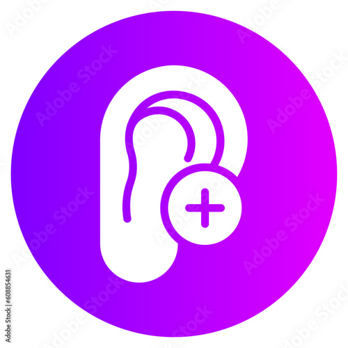 ear gradient icon