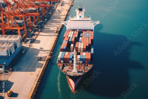 Global business of Container Cargo freight train for Business logistics concept, Air cargo trucking, Rail transportation and maritime shipping,