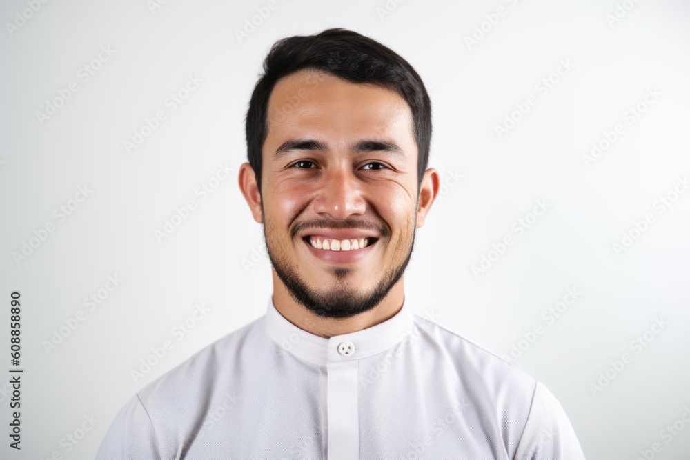Portrait of a happy young man smiling isolated on a white background Portrait of a happy young man smiling isolated on a white background