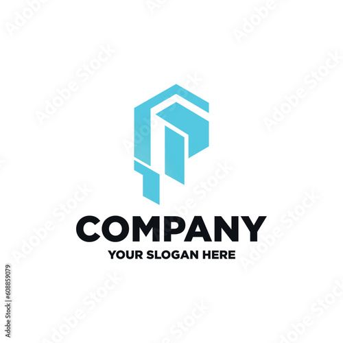 P Letter Real Estate Logo Design - Real estate logo