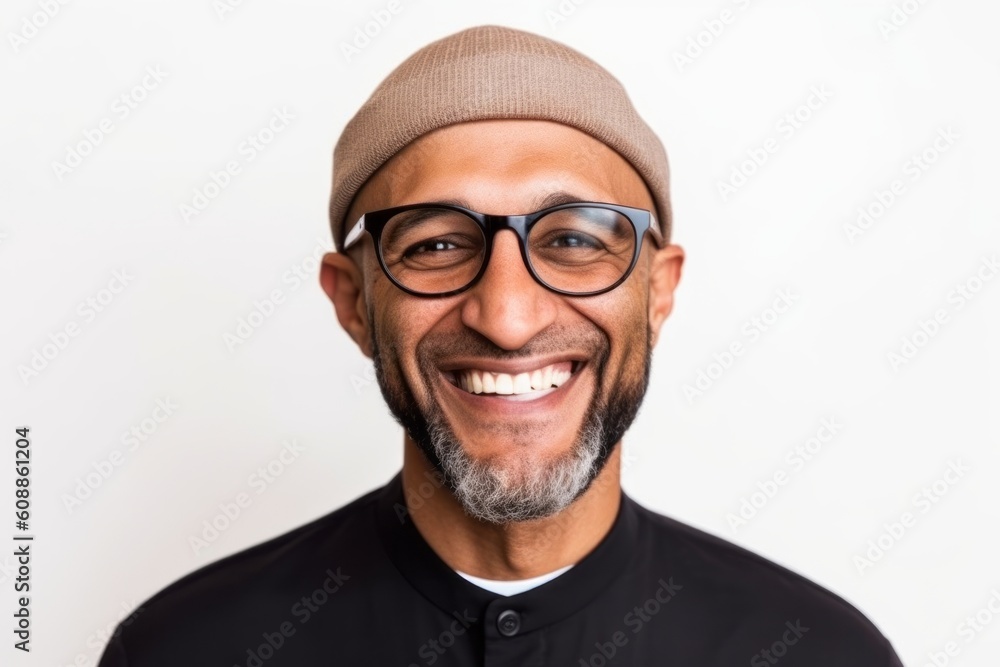 Portrait of a smiling african american man with eyeglasses Portrait of a smiling african american man with eyeglasses