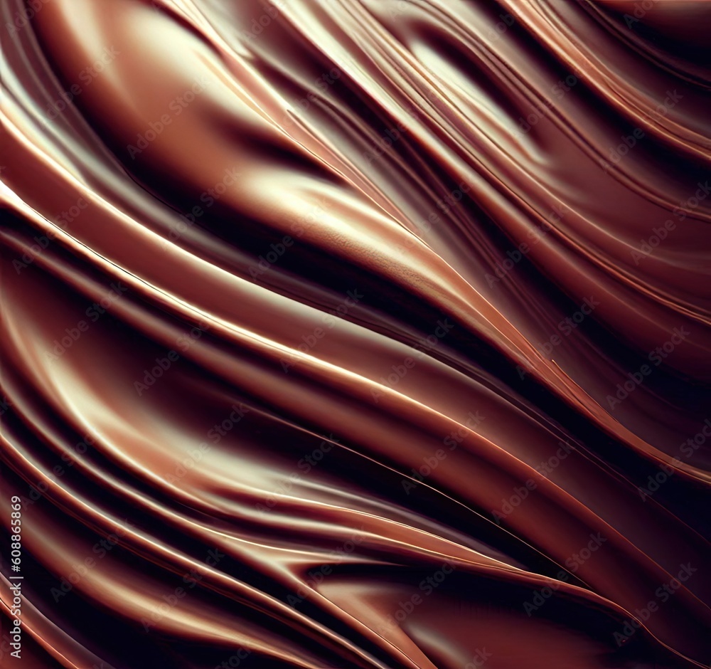 Chocolate texture food smooth milk ingredient close up concept. Generative AI Chocolate texture food smooth milk ingredient close up concept. Generative AI