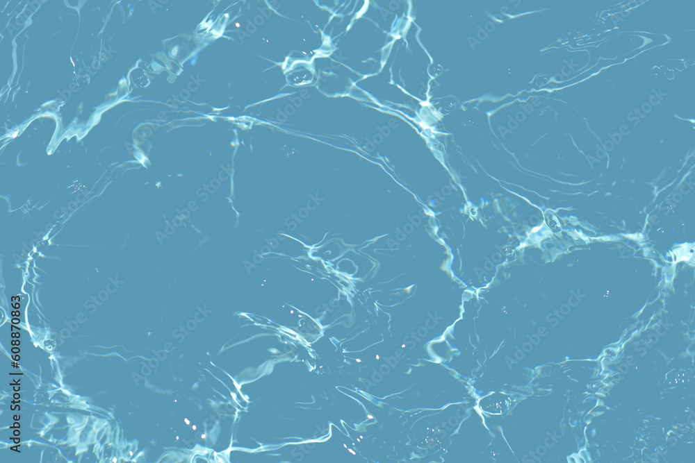 Blue water with ripples on the surface. Defocus blurred transparent blue colored clear calm water surface texture with splashes and bubbles. Water waves with shining pattern texture background. Blue water with ripples on the surface. Defocus blurred transparent blue colored clear calm water surface texture with splashes and bubbles. Water waves with shining pattern texture background.
