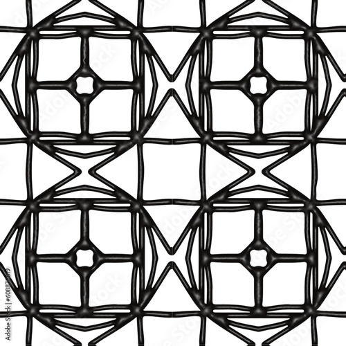 faux ironwork pattern of shapes seamless vector