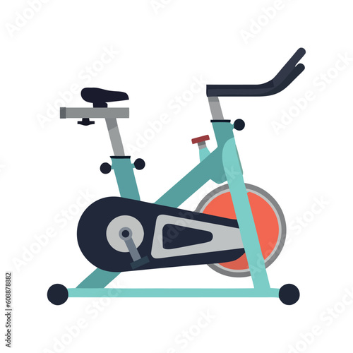 spinning bike icon symbolizes healthy lifestyle