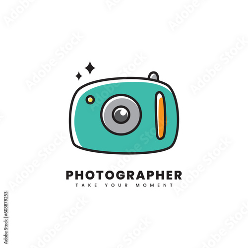 Photography logos. Vector photography logo, suitable for photo studio logos, photo business or vloger logos.