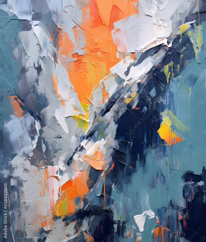 A breathtaking painting showcasing the challenge and beauty of rock climbing. Generative AI