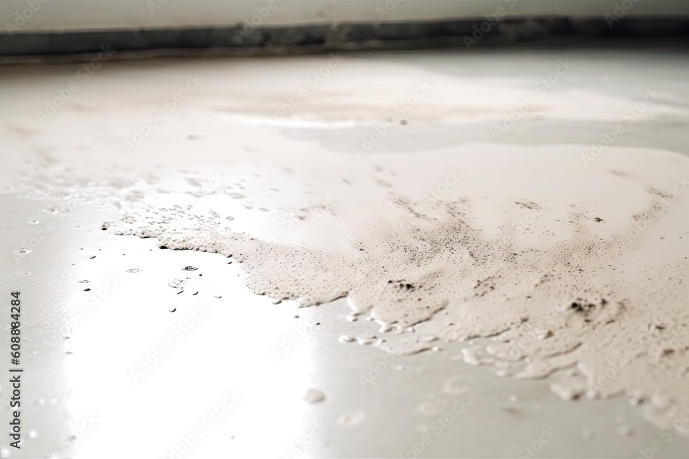 filthy and grimy floor covered in dirt and debris Generative AI filthy and grimy floor covered in dirt and debris Generative AI