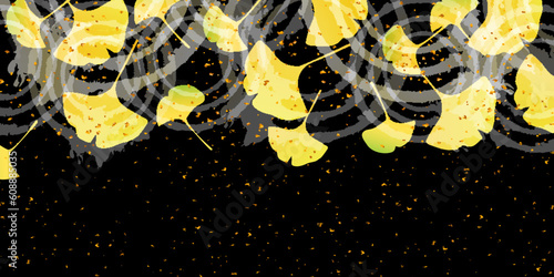 紅葉　イチョウ　秋　背景