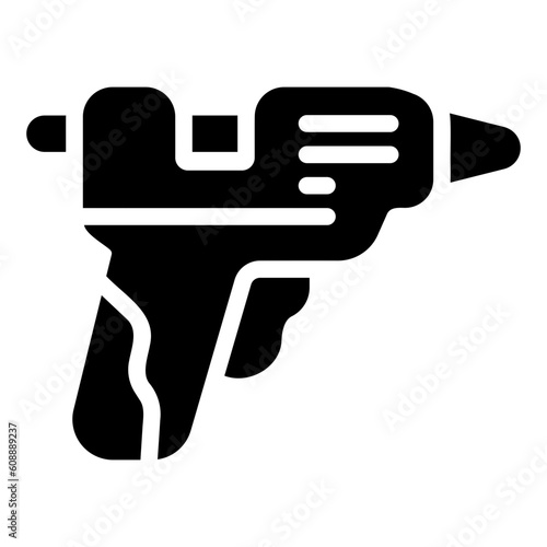 glue gun Solid icon