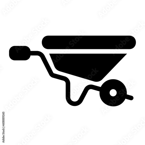 wheel barrow Solid icon