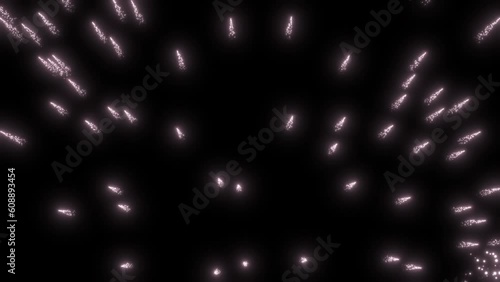 4K Beautiful  Animation of heart explosion. explosion animation on black background.