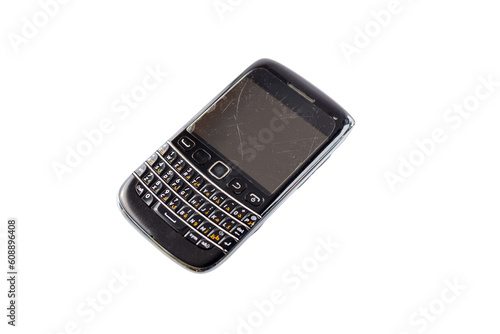 Used Blackberry smartphone with QWERTY keyboard photo