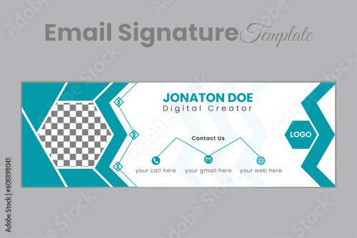 Corporate Email Signature  Modern and minimalist email signature or email footer template Business email signature with an author photo place modern and minimal layout By Design Soon Creative Email 