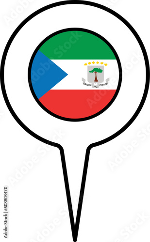 Equatorial Guinea flag Map pointer icon. Free Download Equatorial Guinea flag Map pointer icon. - GFXLoad