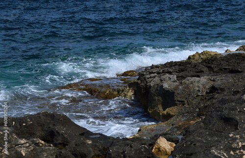 Mediterranean Coast on the Island Malta, Portomaso, St. Julians photo