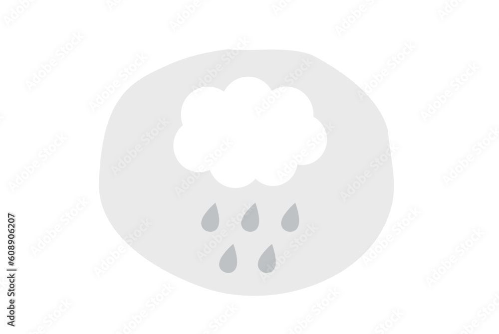 雨雲のイラスト 雨雲のイラスト