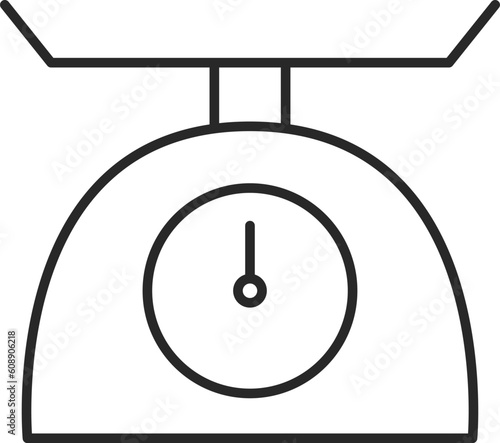 日用品線画イラスト　計量器
