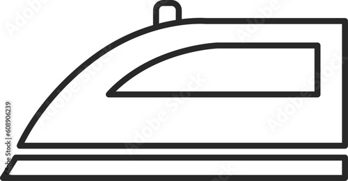 日用品線画イラスト　アイロン
