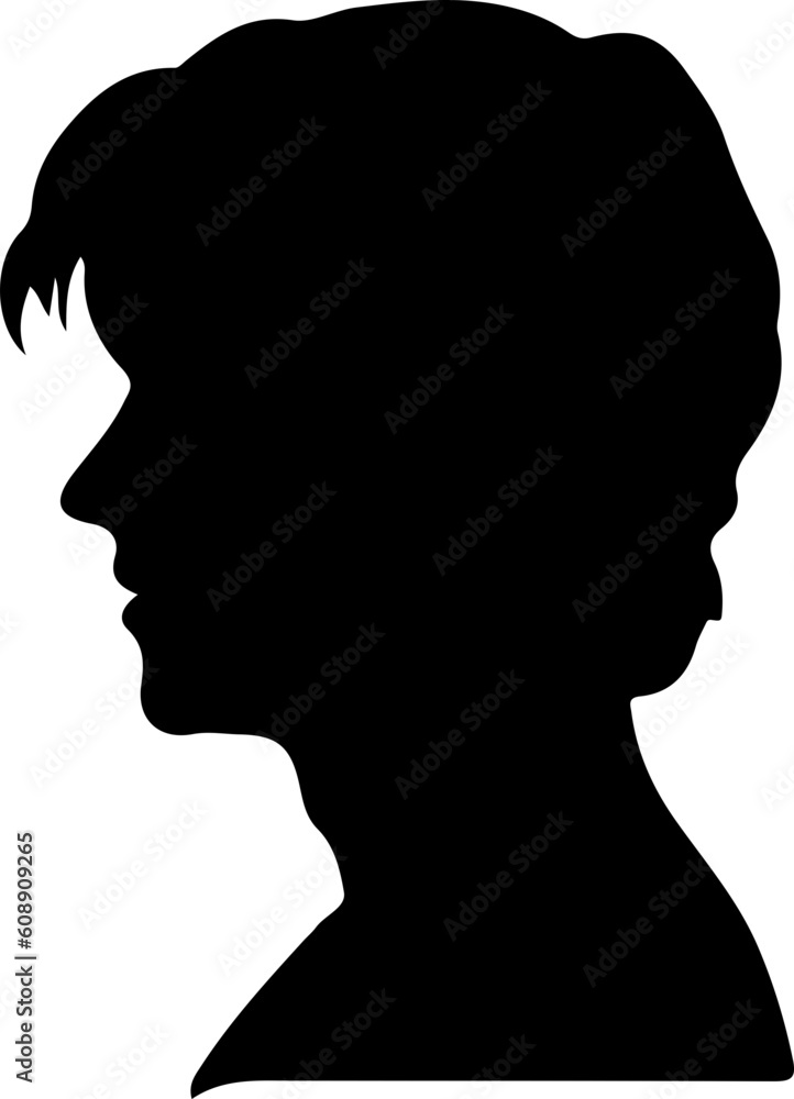Man Head Silhouette Illustration