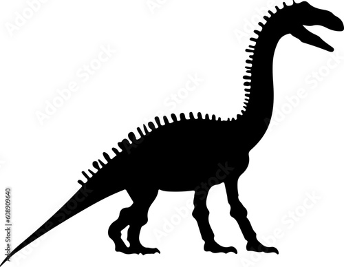 Fototapeta Naklejka Na Ścianę i Meble -  Dinosaur Silhouette Illustration