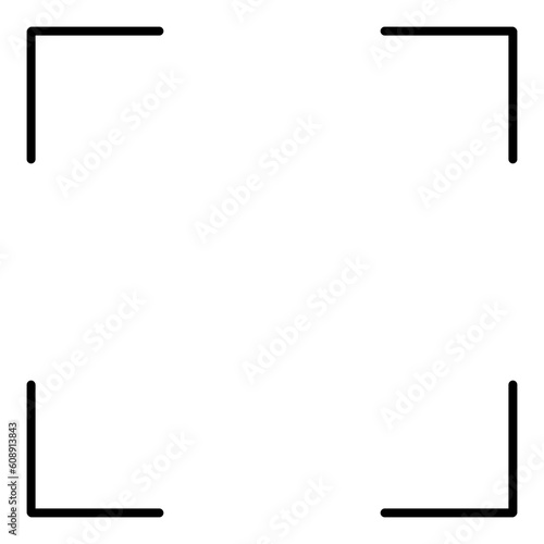Focus Camera Icon, Focus Lens Vector
