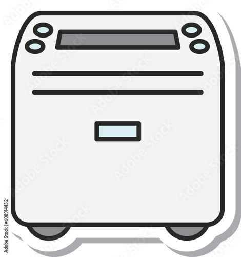ステッカー風日用品イラスト　空気清浄機
