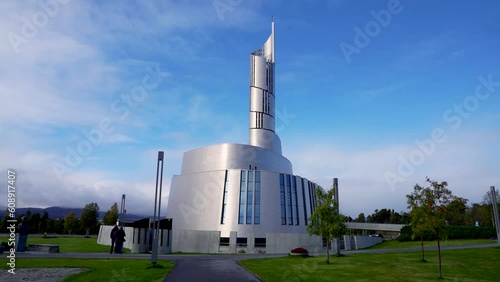 Northern Lights Cathedral Alta Norway