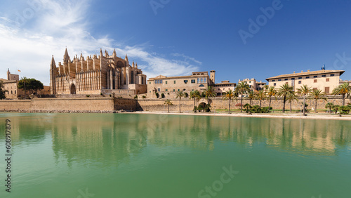 Obraz na płótnie Catedral de Mallorca in Palma de Mallorca. w salonie
