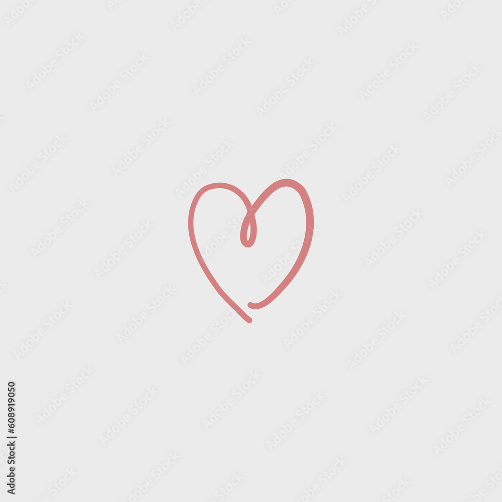 Heart on isolated white background. Love symbol. Hand drawn hearts. Valentine's day Heart on isolated white background. Love symbol. Hand drawn hearts. Valentine's day