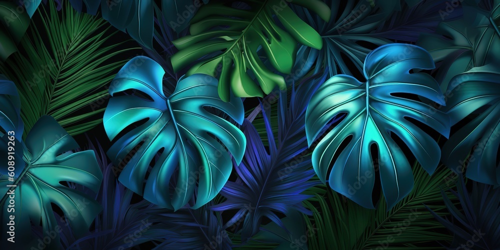 neon plants, generative Ai