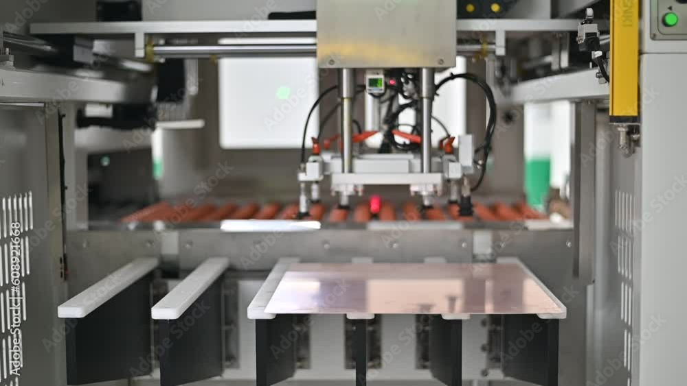Conveyer machine and robot in factory for line product PCB Board support in electronic product technology Conveyer machine and robot in factory for line product PCB Board support in electronic product technology
