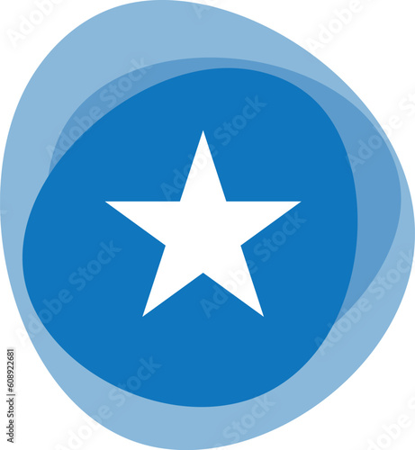 star button with background