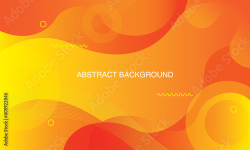 Abstract Colorful liquid background. Modern background design. oranye and yellow color combunation.