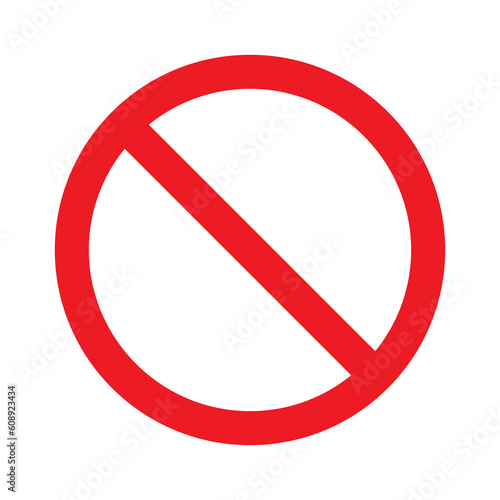 No sign icon symbol in flat style. Vector illustration. Free Download No sign icon symbol in flat style. Vector illustration. - GFXLoad