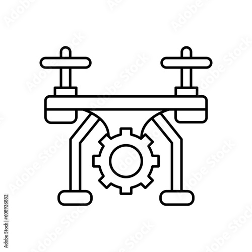 Air Drone Preferences Vector Icon

