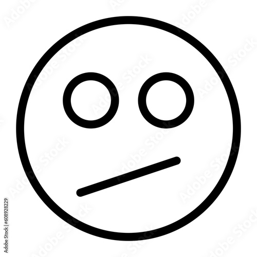 bored line icon