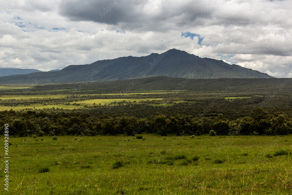 Landscape of the Hell's Gate National Park, Kenya