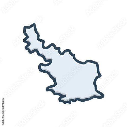 Color illustration icon for armenia 