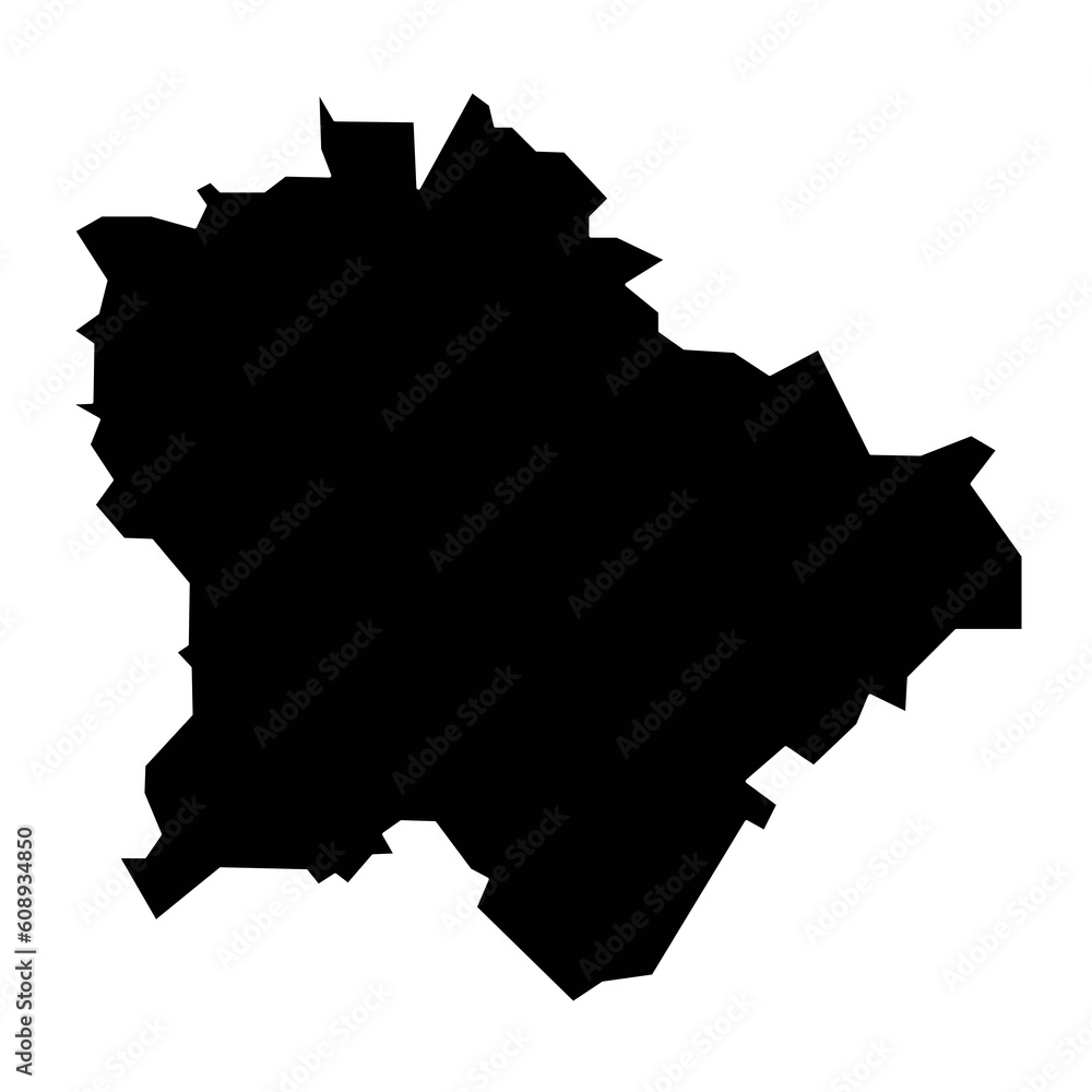 Budapest city map, administrative district of Hungary. Vector illustration.