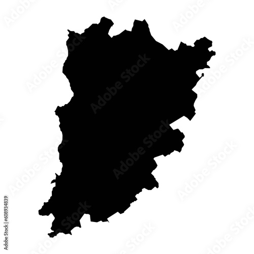 Bacs Kiskun county map  administrative district of Hungary. Vector illustration.