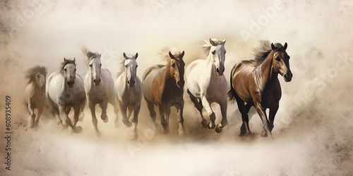 seven horses, generative Ai