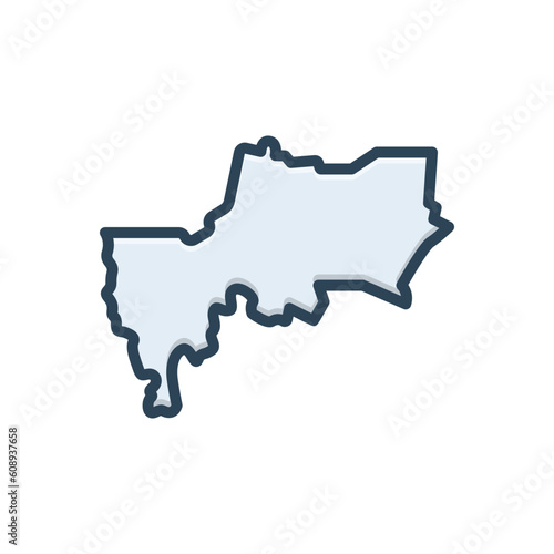 Color illustration icon for bangkok 