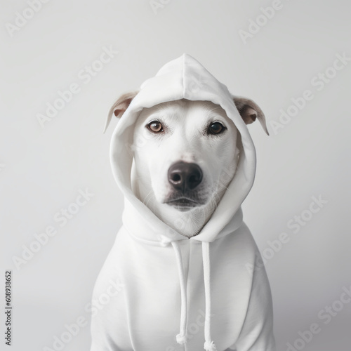 Dog on a hoodie graphics, digital craft supplies, clipart images, graphics, instant download, and digital crafting projects. ai generative